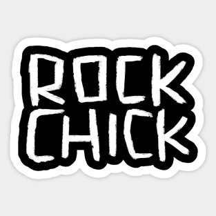 Rock Music Bands, Text, Rock Chick Sticker